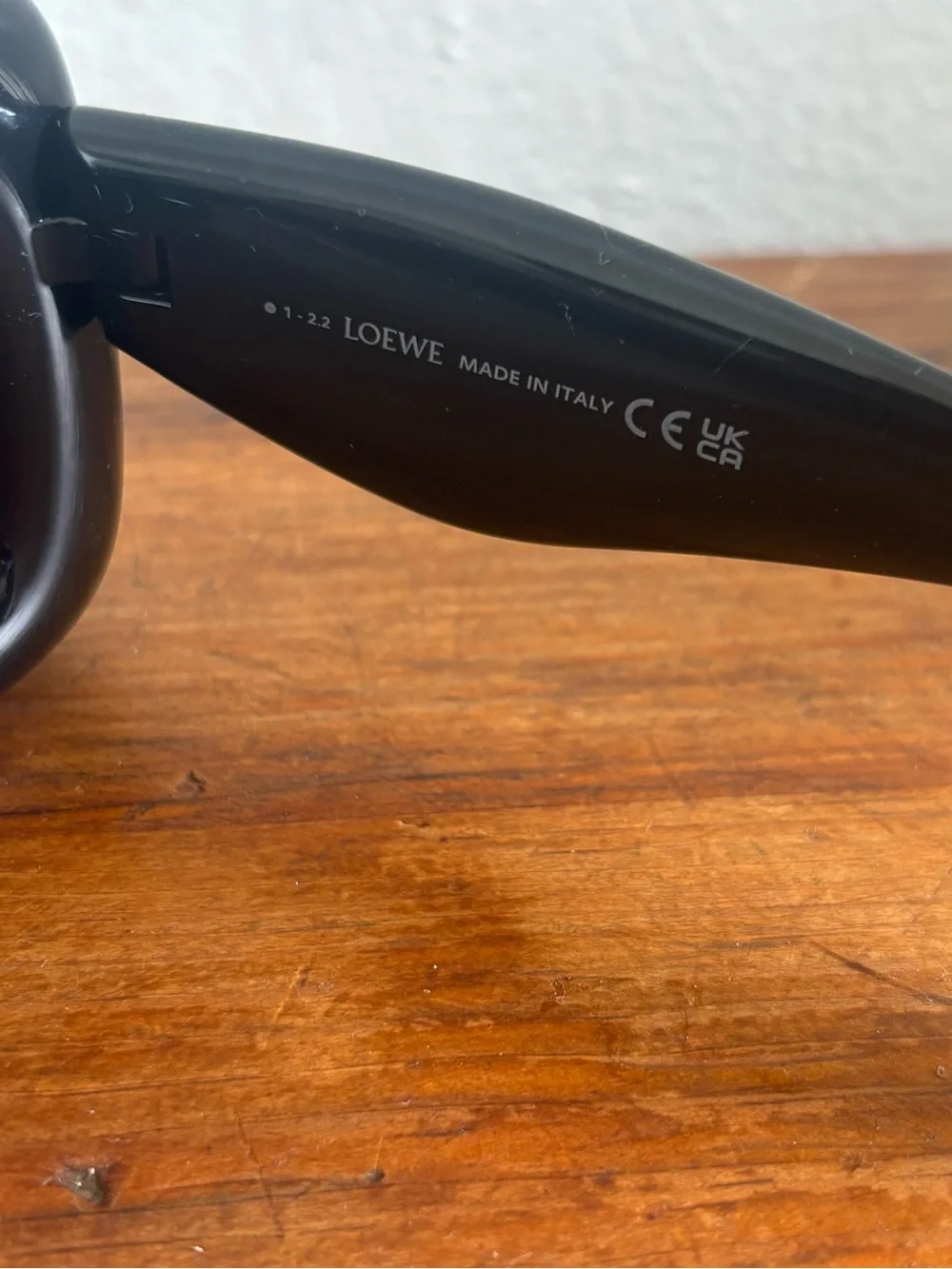 Loewe inflated rectangular black sunglasses